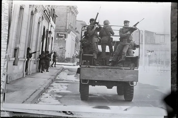 Framed Print : Soldiers Riding in Jeep