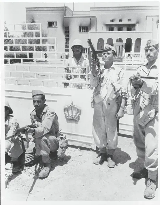 Framed Print : Soldiers in Front of Rihab Palace Framed Print : Soldiers in Front of Rihab Palace