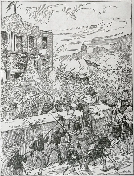 Framed Print : Soldiers Rioting at the Alamo