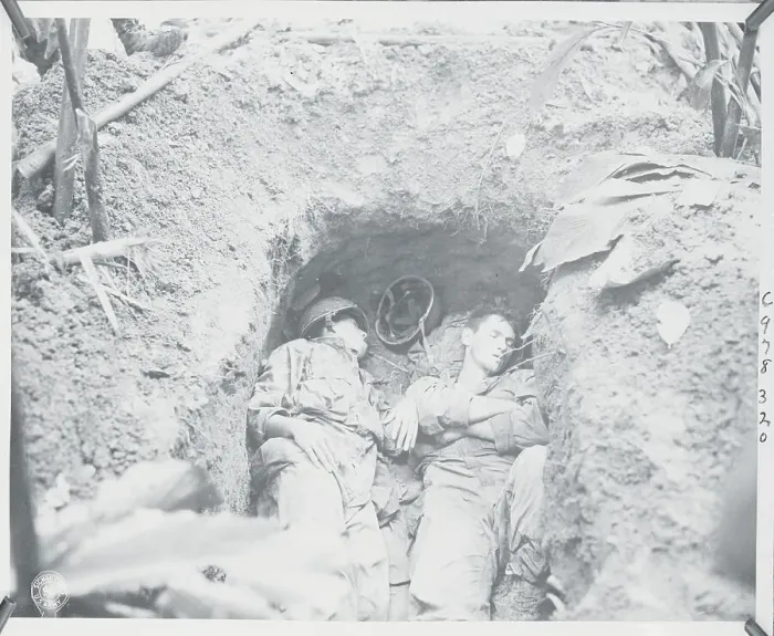 Framed Print : Soldiers Sleeping in Trench Framed Print : Soldiers Sleeping in Trench