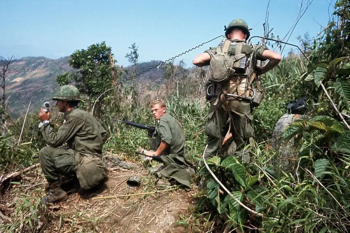 Framed Print : US Soldiers in South Vietnam Framed Print : US Soldiers in South Vietnam