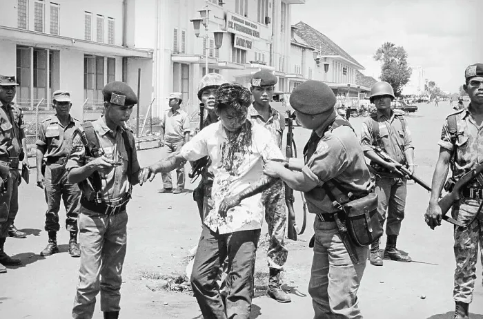 Framed Print : Soldiers Surrounding Injured Protester Framed Print : Soldiers Surrounding Injured Protester