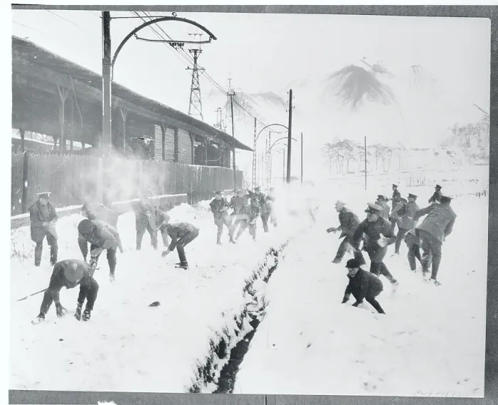 Framed Print : Soldiers Taking Break from Saar Plebiscite Duties Framed Print : Soldiers Taking Break from Saar Plebiscite Duties
