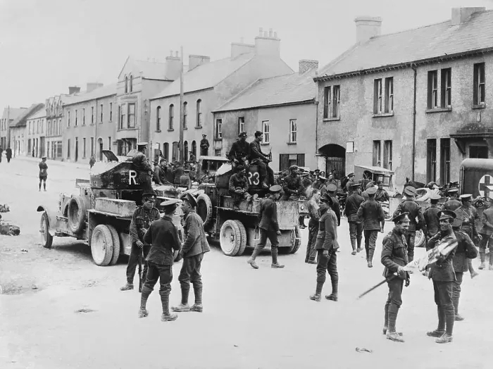 Framed Print : Soldiers with Tanks Overtaking Ulster Framed Print : Soldiers with Tanks Overtaking Ulster