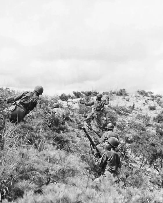 Framed Print : Soldiers Throwing Grenades Over Ridge Framed Print : Soldiers Throwing Grenades Over Ridge