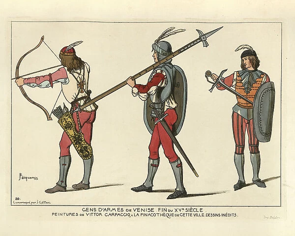 Soldiers of Venice, 15th Century, Archer, Pole arm, Swordsman