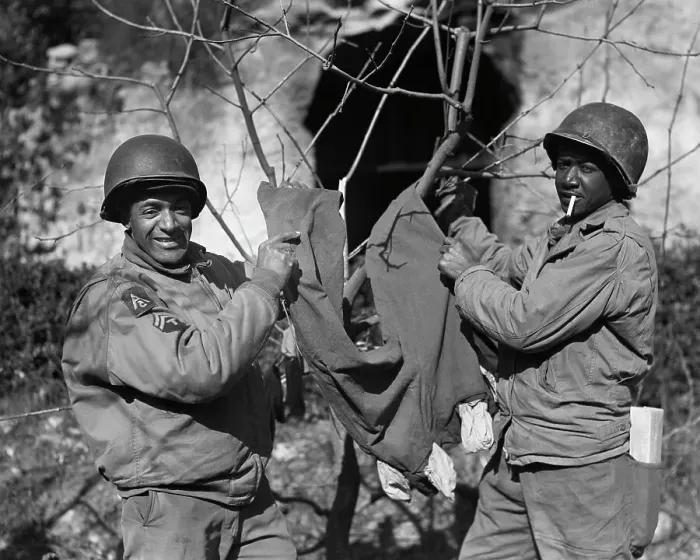 Framed Print : Two Soldiers Washing Clothes Framed Print : Two Soldiers Washing Clothes