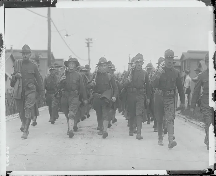 Framed Print : Soldiers with Weapons in Procession Framed Print : Soldiers with Weapons in Procession