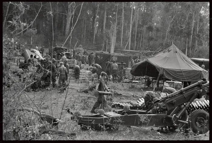 Framed Print : Soldiers Working on Camp Framed Print : Soldiers Working on Camp