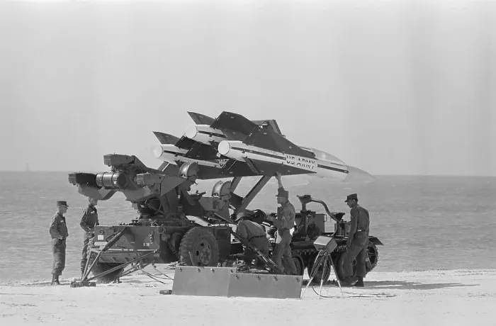 Framed Print : Soldiers Working with Missile Device Framed Print : Soldiers Working with Missile Device