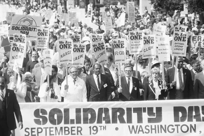 Framed Print : Solidarity Day March in Washington DC Framed Print : Solidarity Day March in Washington DC