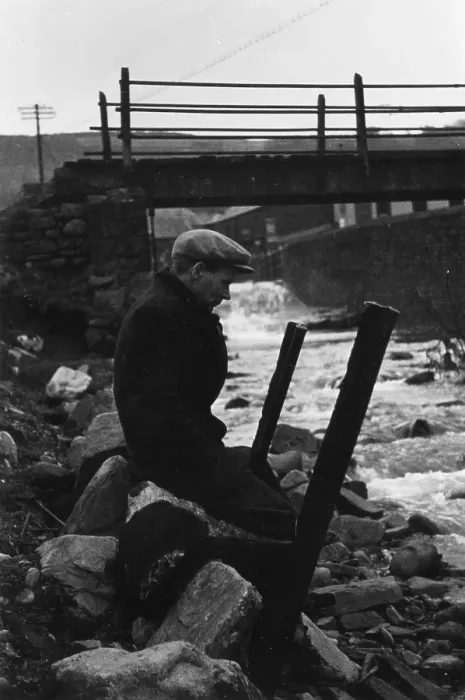 Framed Print : Solitude. 4th January 1941: B L Coombes, an unemployed Welsh coal miner Framed Print : Solitude. 4th January 1941: B L Coombes, an unemployed Welsh coal miner