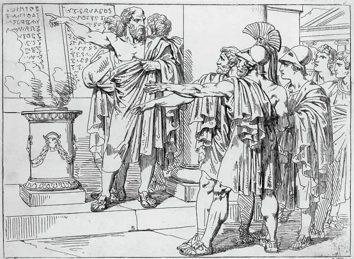 Framed Print : Solon Forcing Citizens To Read His Posted Laws Framed Print : Solon Forcing Citizens To Read His Posted Laws