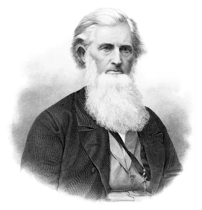 Framed Print : Solon Robinson engraving 1873