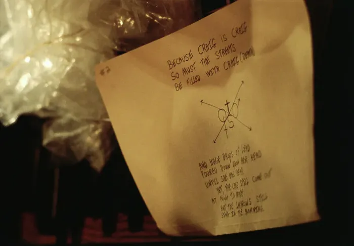 Framed Print : Son of Sam Note Found in Murderer's Car Framed Print : Son of Sam Note Found in Murderer's Car