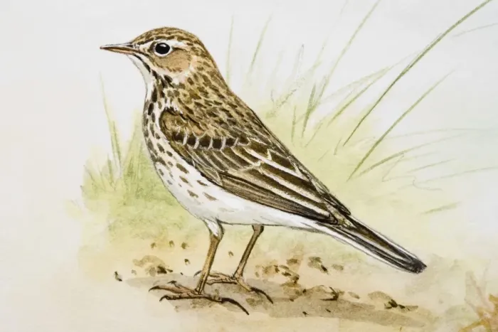 Framed Print : Song thrush (Turdus philomelos), standing, side view