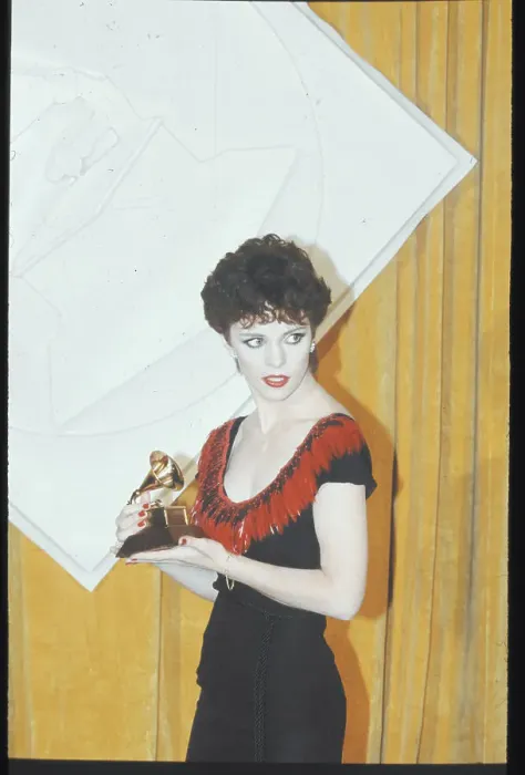 Framed Print : Songstress Sheena Easton Holding Her Grammy Framed Print : Songstress Sheena Easton Holding Her Grammy