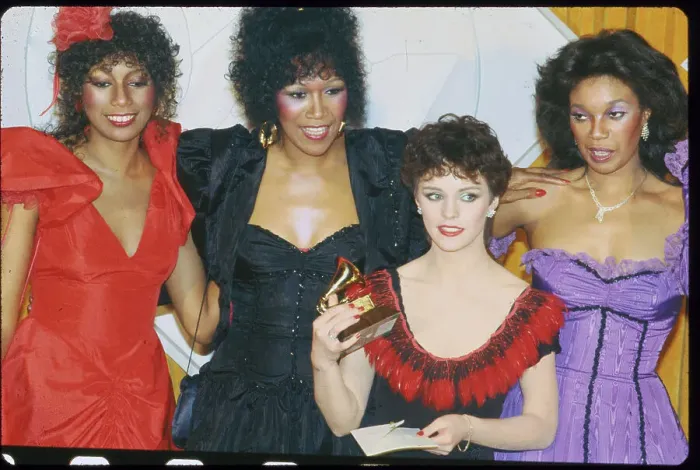 Framed Print : Songstress Sheena Easton Posing with the Pointer Sisters Framed Print : Songstress Sheena Easton Posing with the Pointer Sisters