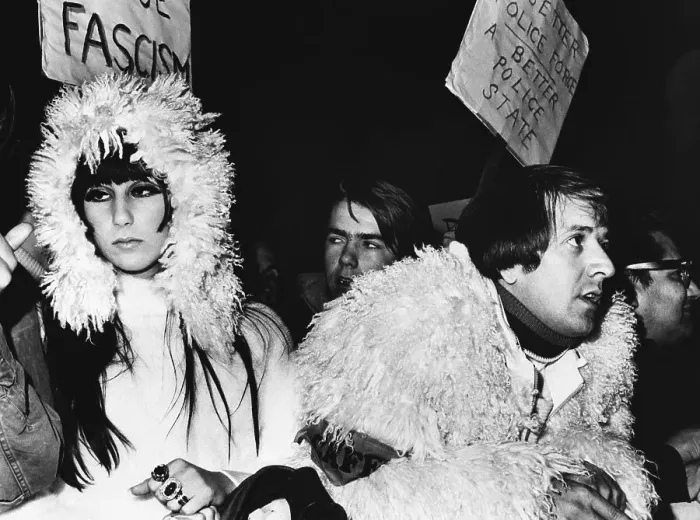 Framed Print : Sonny And Cher At Police Brutality Demon Framed Print : Sonny And Cher At Police Brutality Demon