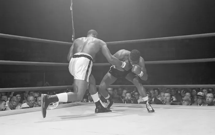 Framed Print : Sonny Liston and Floyd Patterson Fight Framed Print : Sonny Liston and Floyd Patterson Fight