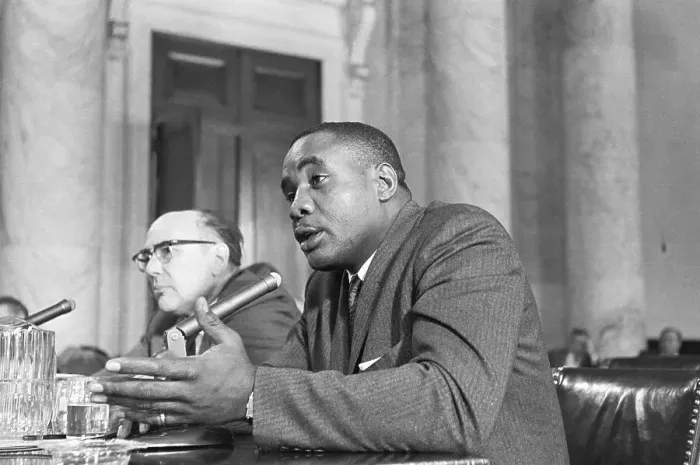 Framed Print : Sonny Liston Testifying at Senate Investigation Framed Print : Sonny Liston Testifying at Senate Investigation