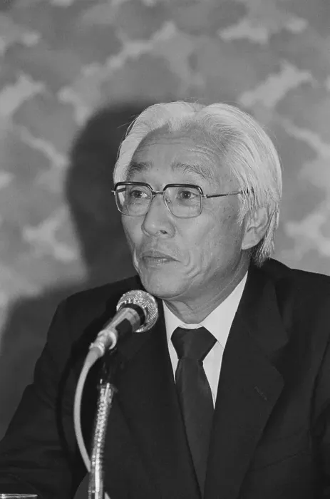 Framed Print : Sony Chairman During Press Conference Framed Print : Sony Chairman During Press Conference
