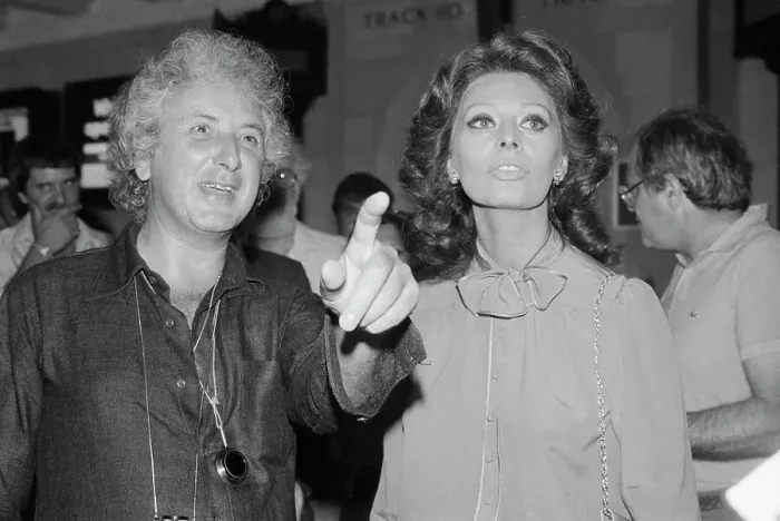 Framed Print : Sophia Loren Looks Where Director Points Framed Print : Sophia Loren Looks Where Director Points