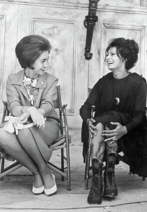 Framed Print : Sophia Loren and Princess Sophia