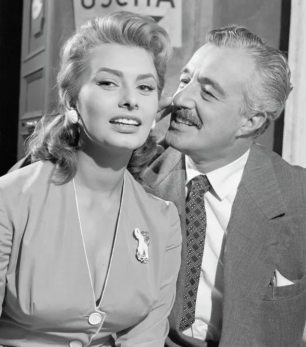 Framed Print : Sophia Loren And Vittorio De Sica Framed Print : Sophia Loren And Vittorio De Sica