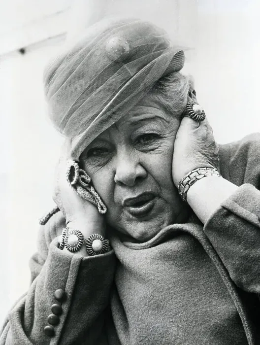 Framed Print : Sophie Tucker Covering Her Ears