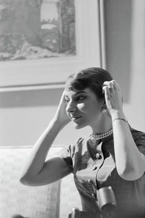 Framed Print : Soprano Maris Callas at Press Meeting Framed Print : Soprano Maris Callas at Press Meeting