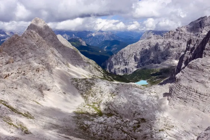 Framed Print : Sorapis Lake, Gruppo del Sorapiss, Dolomites, Alto Adige, South Tirol, Alps, Italy, Europe
