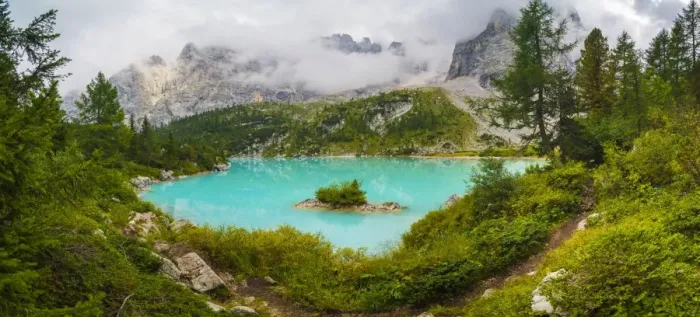 Framed Print : Sorapiss lake Framed Print : Sorapiss lake