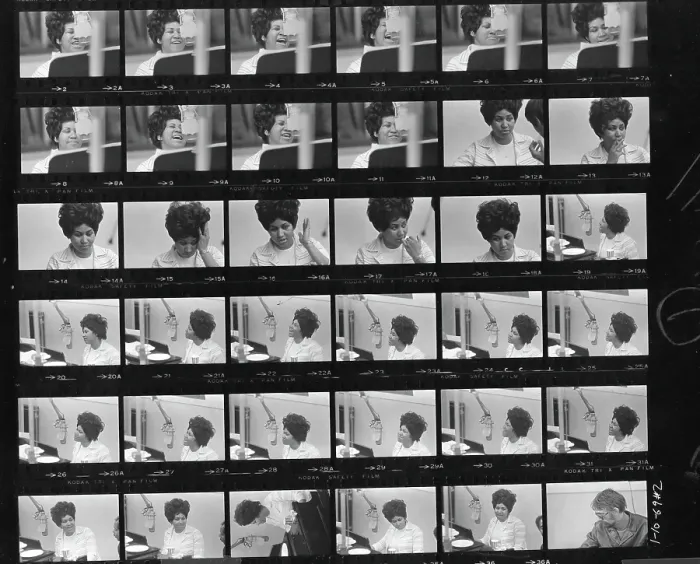 Framed Print : Soul Singer Recording In NY