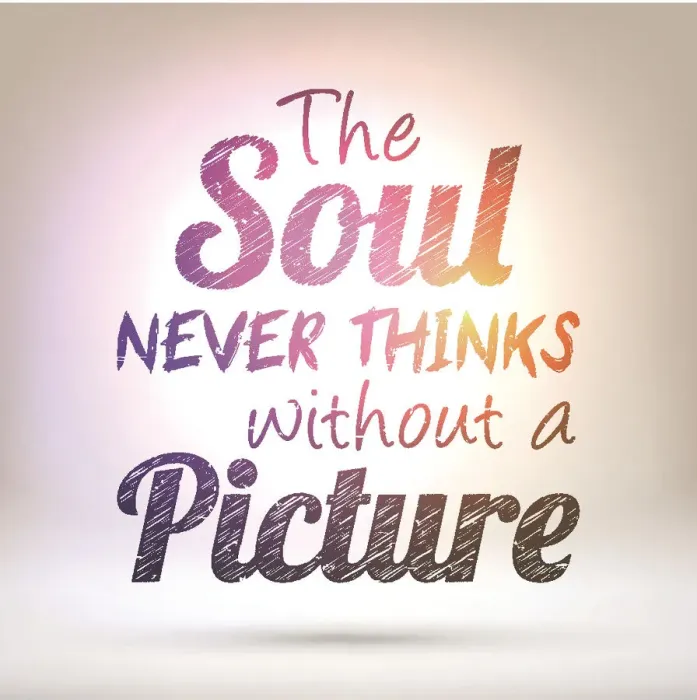 Framed Print : The soul never thinks without a picture - Shining Background Framed Print : The soul never thinks without a picture - Shining Background