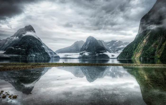 Framed Print : the sound that isn't | milford sound, new zealand Framed Print : the sound that isn't | milford sound, new zealand