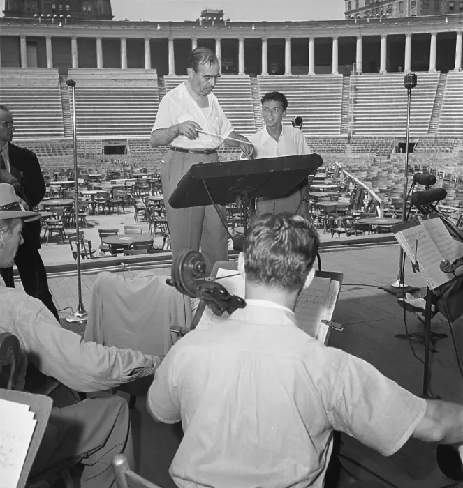Framed Print : Soundcheck At Lewisohn Stadium Framed Print : Soundcheck At Lewisohn Stadium