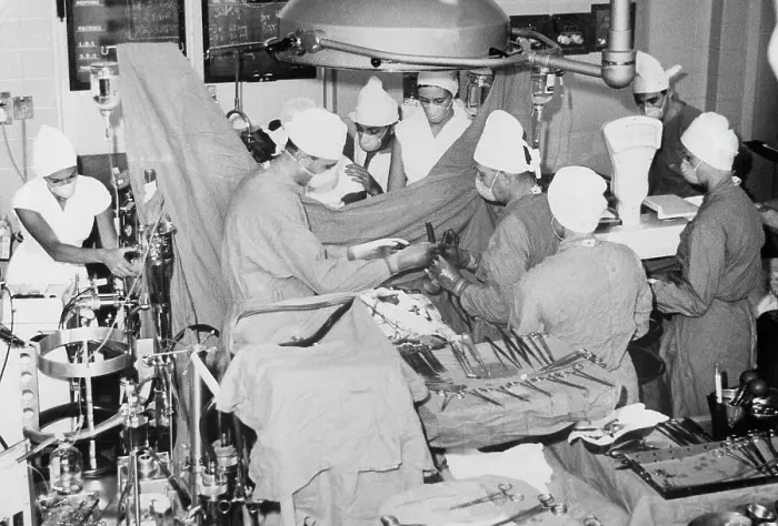 Framed Print : South African Surgical Team Operating Framed Print : South African Surgical Team Operating