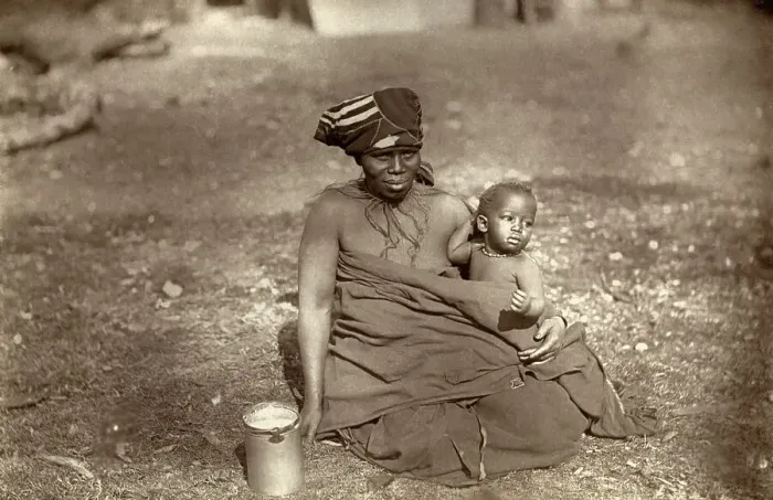 Framed Print : South African Woman and Child Framed Print : South African Woman and Child