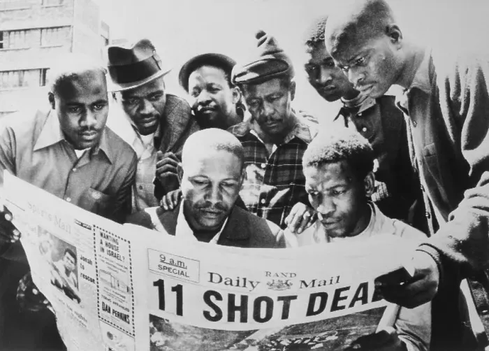 Framed Print : South Africans Reading Newspaper in a Huddle Framed Print : South Africans Reading Newspaper in a Huddle