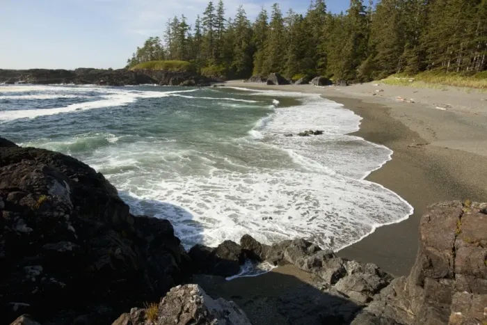 Framed Print : South Beach In Pacific Rim National Park Near Tofino