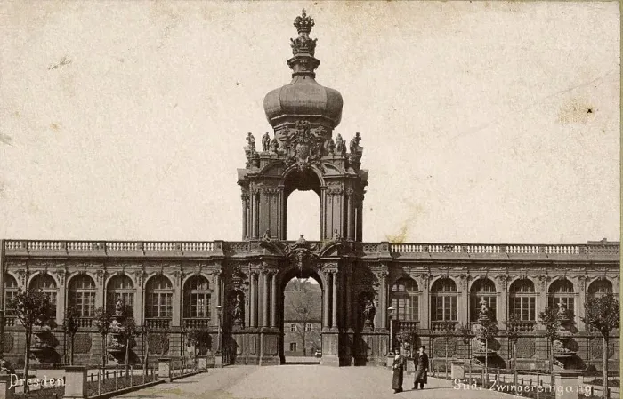 Framed Print : The south entrance to the Zwinger in Dresden in 1887, Saxony, Germany, Historical, digitally restored reproduction from an 18th or 19th century original Framed Print : The south entrance to the Zwinger in Dresden in 1887, Saxony, Germany, Historical, digitally restored reproduction from an 18th or 19th century original