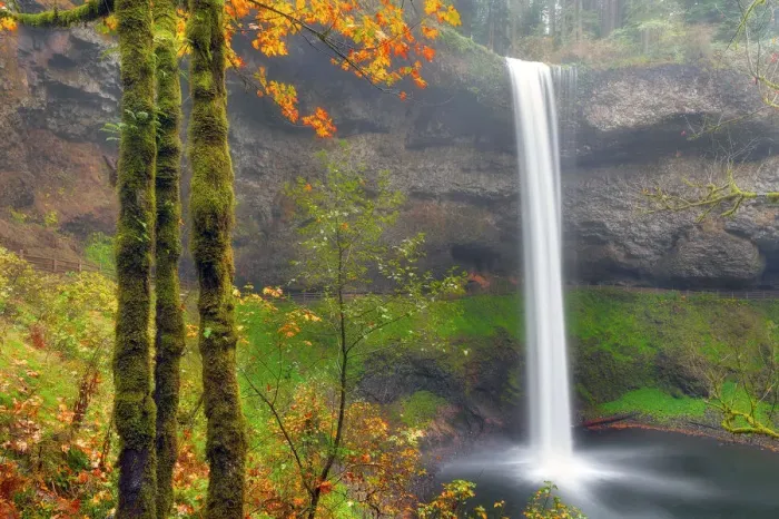 Framed Print : South Falls in Autumn Framed Print : South Falls in Autumn
