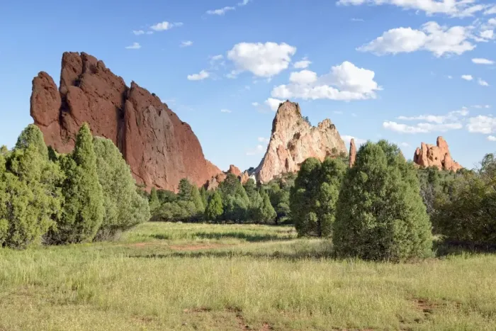 Framed Print : South Gate Rock, left, and Cathedral Rock, Garden of the Gods, red sandstone rocks, Colorado Springs, Colorado, USA Framed Print : South Gate Rock, left, and Cathedral Rock, Garden of the Gods, red sandstone rocks, Colorado Springs, Colorado, USA