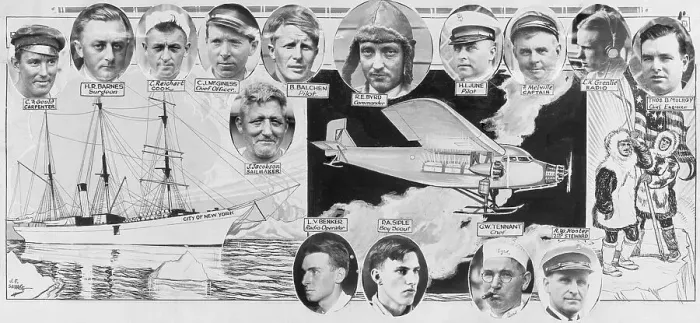 Framed Print : South Pole Expedition Members with Particulars Framed Print : South Pole Expedition Members with Particulars