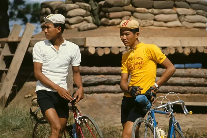 Framed Print : South Vietnamese Cyclists Hunag and Hung Framed Print : South Vietnamese Cyclists Hunag and Hung