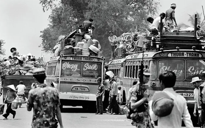 Framed Print : South Vietnamese Flee Vietnam Framed Print : South Vietnamese Flee Vietnam