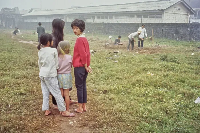 Framed Print : South Vietnamese Refugees, Hue Framed Print : South Vietnamese Refugees, Hue