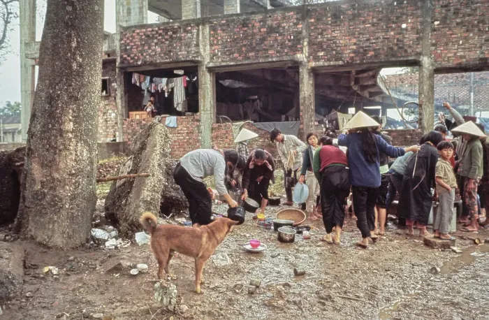 Framed Print : South Vietnamese Refugees, Hue Framed Print : South Vietnamese Refugees, Hue