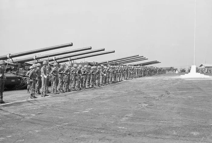 Framed Print : South Vietnamese Soldiers Standing by Tanks Framed Print : South Vietnamese Soldiers Standing by Tanks